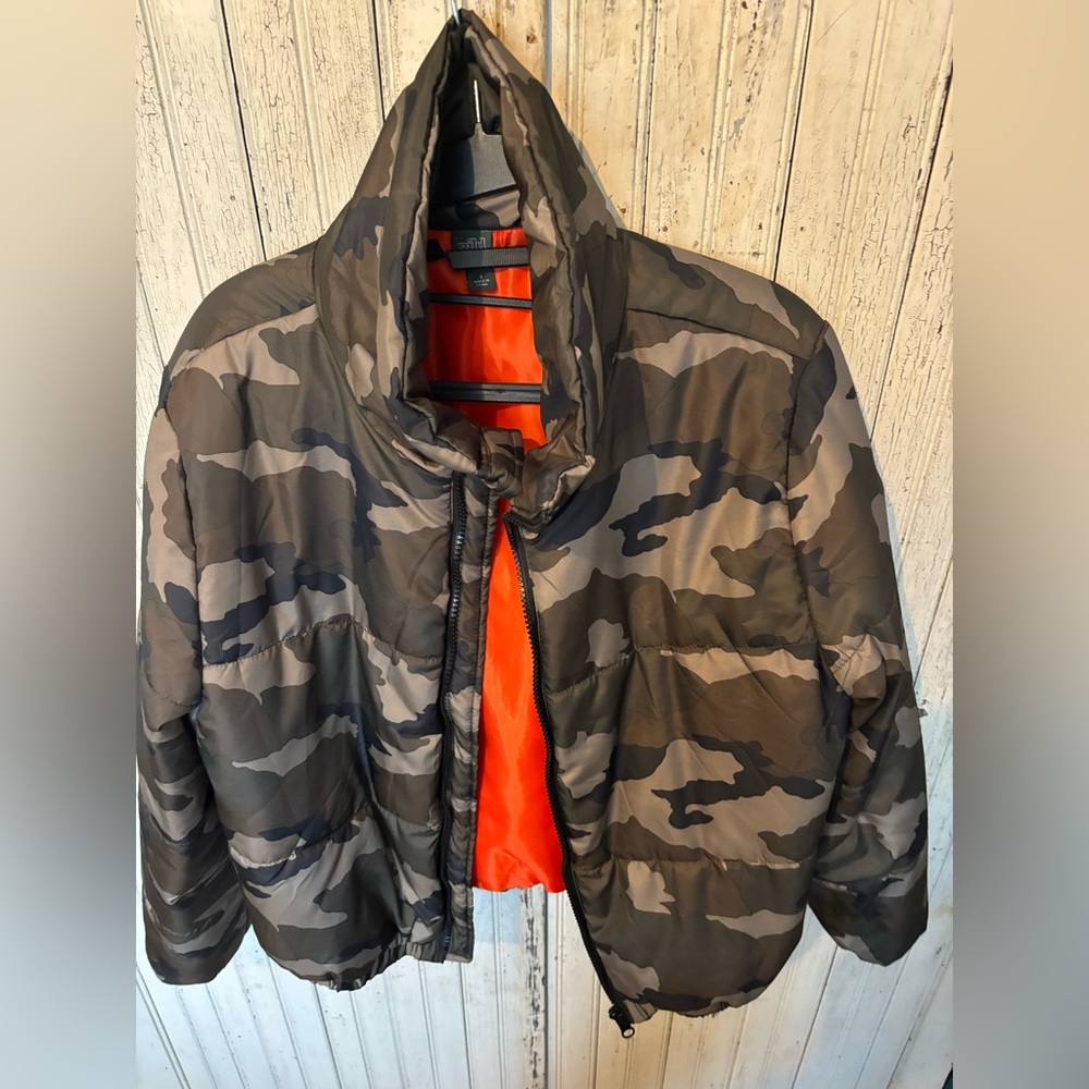 WILD FABLE CAMO PUFFER JACKET
